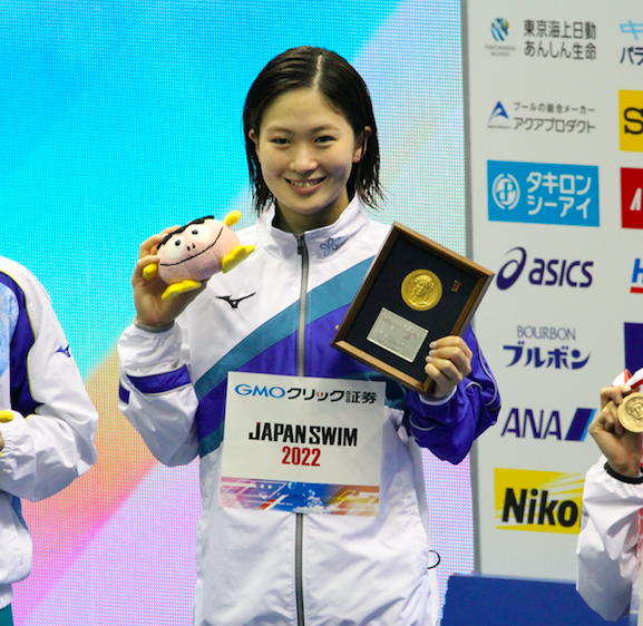 <p>女子400m個人メドレー谷川選手</p>